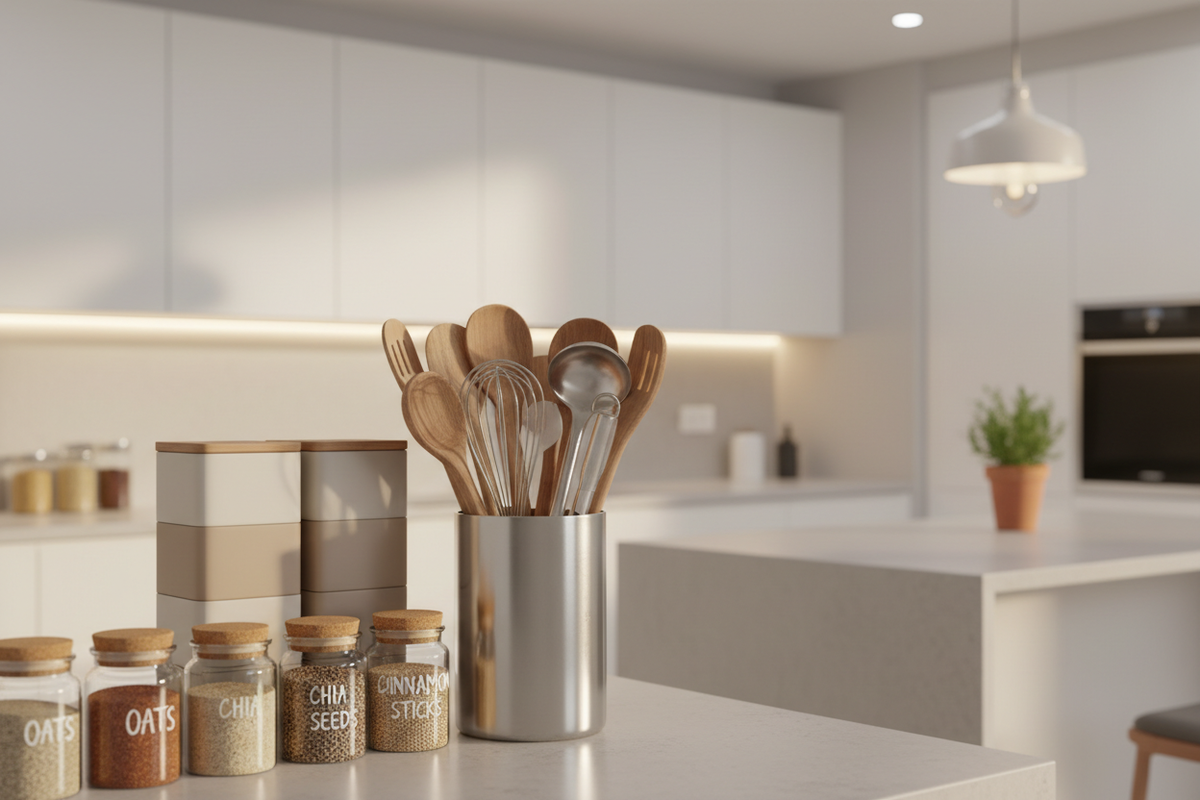 Kitchen Countertop Organization